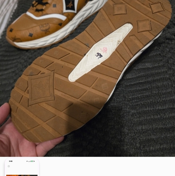 Authentic MCM Skywonder Lo Sneakers Size 12 (1000 Dollar Retail!) Made In Italy - Picture 3 of 6